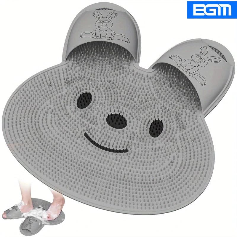 BGM-Tapete de Banheiro Box Antiderrapante Massageador Limpeza Pés