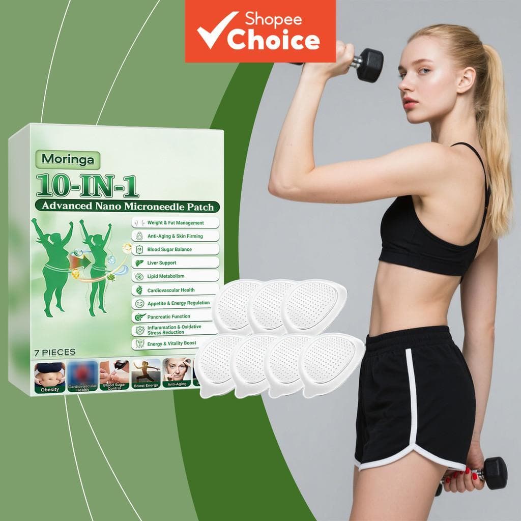  Patches Corporais de Moringa 7 unidades, Infundidos com Vitamina E para Pele Nutrida e Macia Avançada