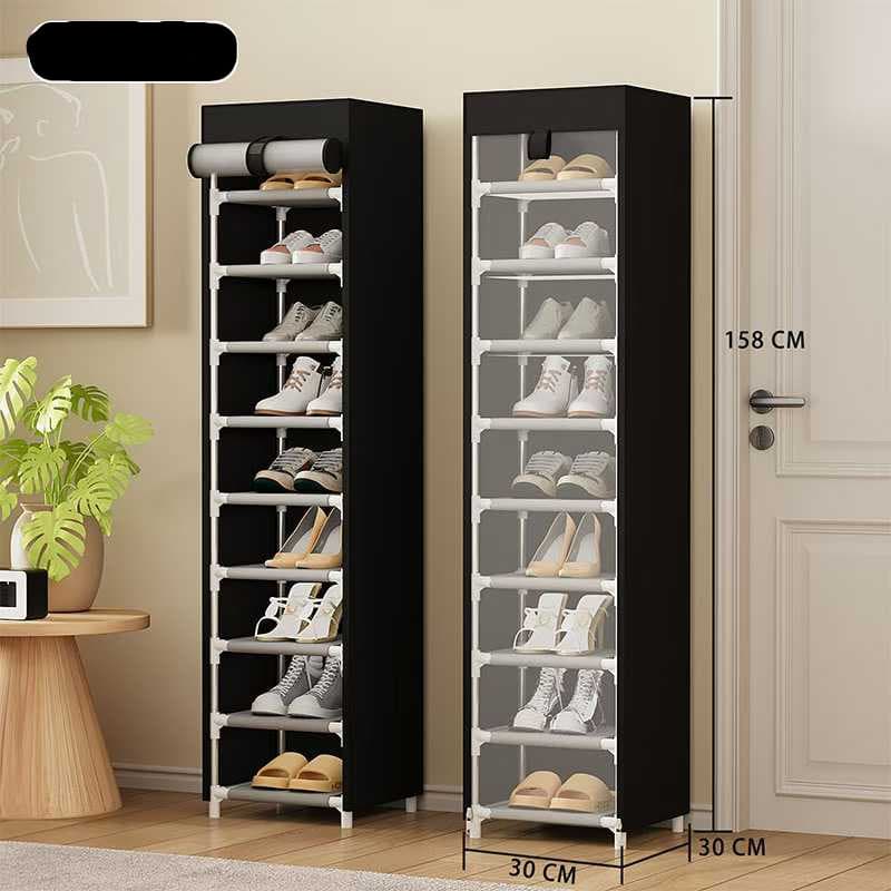 Sapateira 9 Andares Suporta 9/27/54 Pares Sapatos Tenis Chinelos Organizador Armario Prateleira Top