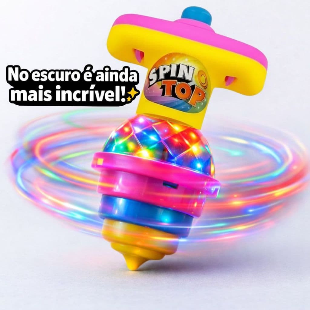 Kits15 pcs Giro Pião, Pião  Lançador Com Luz De Led Colorida, Giroscópio