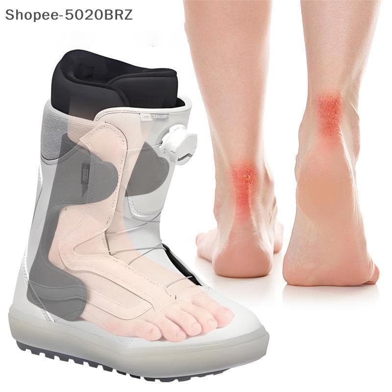 [THEBR] 2/4 Peças Almofada De Calcanhar De Esqui Almofadas Macias Acessórios Acolchoados Botas Salto Automático De Espum