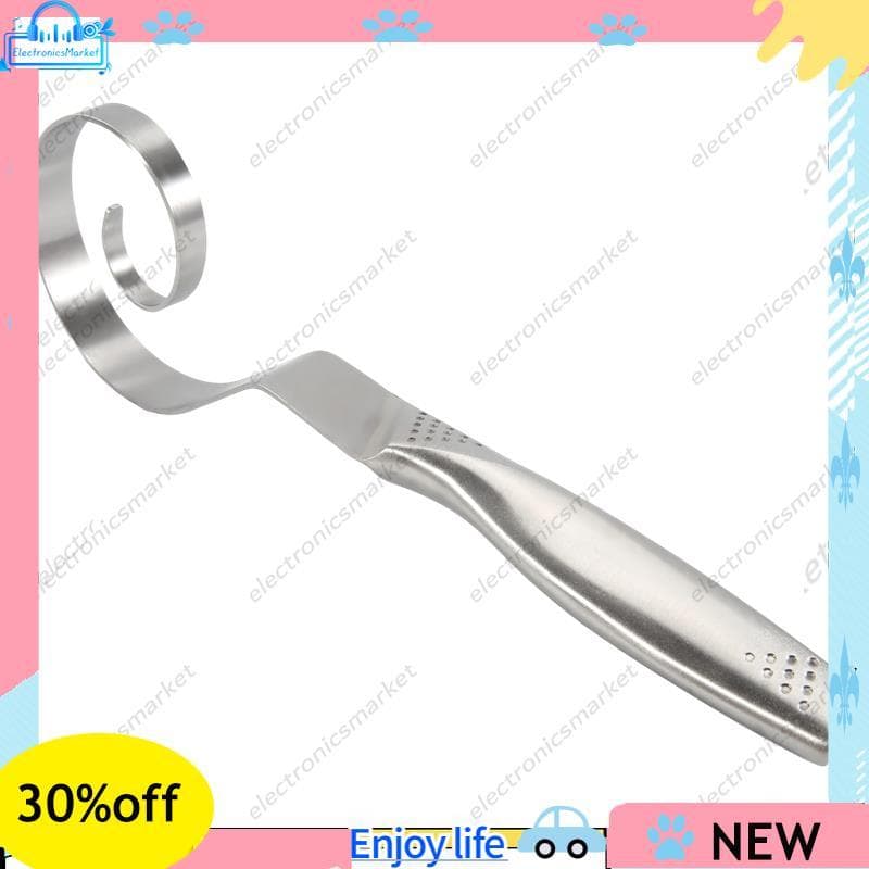 Batedor De Massa Dinamarquês-Ferramenta De Limpeza Sem Costura De Aço Inoxidável Para Assar Pão Fermentada , Pizza , Pas