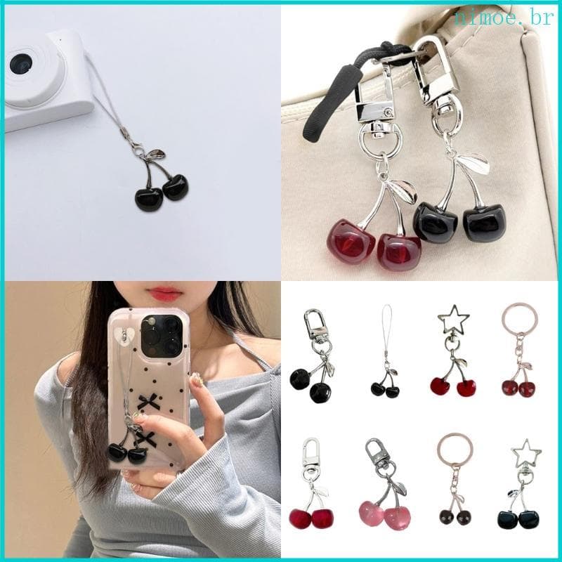 Nim Prático Saco Charme Mochila Pendurado Pingente Espumante Chave Anéis Metal