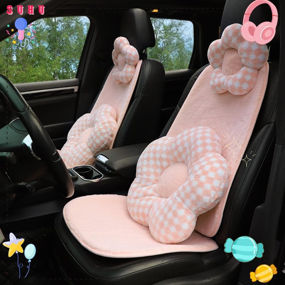 Almofada De Assento De Carro SUHU , Capa Anticongelante De Pelúcia Curta , Quente Espessada Universal