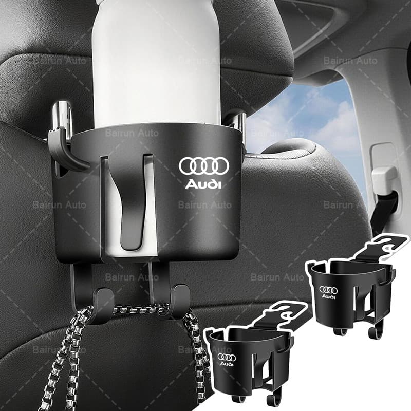 1/2 Pçs Flexível Assento De Carro Encosto De Cabeça Gancho Interior Do Copo Organizador Telefone Para Audi A3 A4 A5 Q3 Q