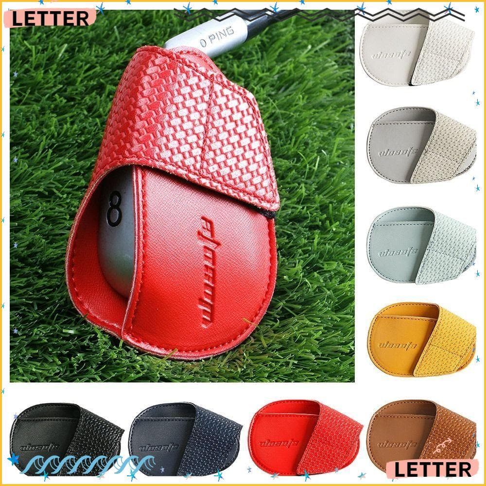 Carta Capas De Cabeça De Ferro De Golfe , Capa Taco À Prova De Poeira De Couro Do Plutônio , Equipamento De Treinamento