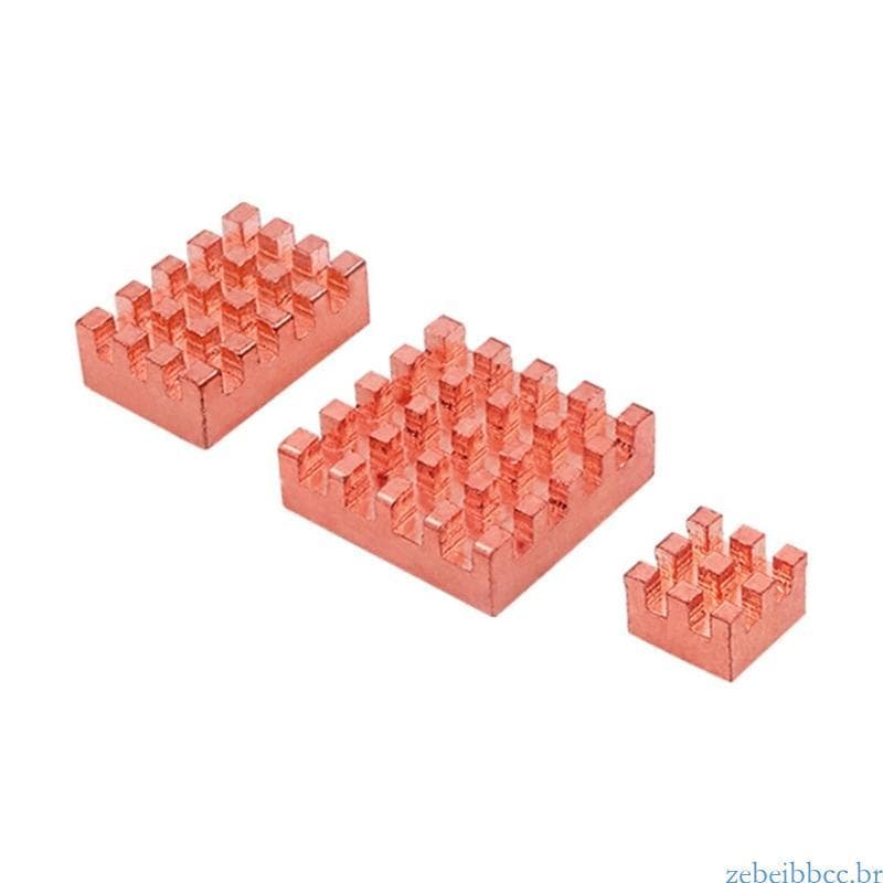 zebeibbcbr 3 Pcs Dissipadores Calor Cobre Para RV2 Mainboard Advances Cooling Radiator Pad