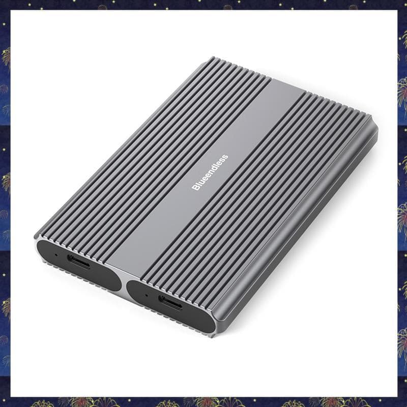 Gabinete SSD Dual Bay NVMe M . 2 Caixa De Disco Rígido 10 Gbps USB C 3.2 GEN2 Adaptador De Externo