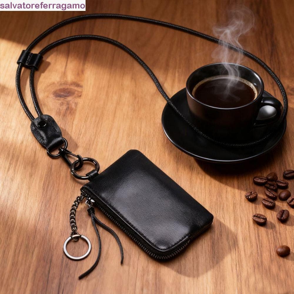 Carteiras Penduradas No Pescoço SALVATOREFERRAGAMO , Mini Porta-Moedas Retrô PU , Cartões Macio E Requintado