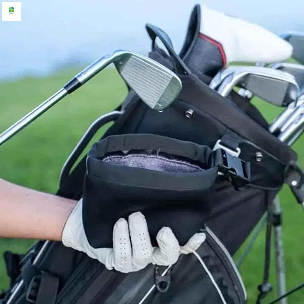 Saco De Limpeza Portátil Para Tacos De Golfe , Com Forro À Prova D'água , Bolso Lavadora De Bolas Adequado Esportes Ao A