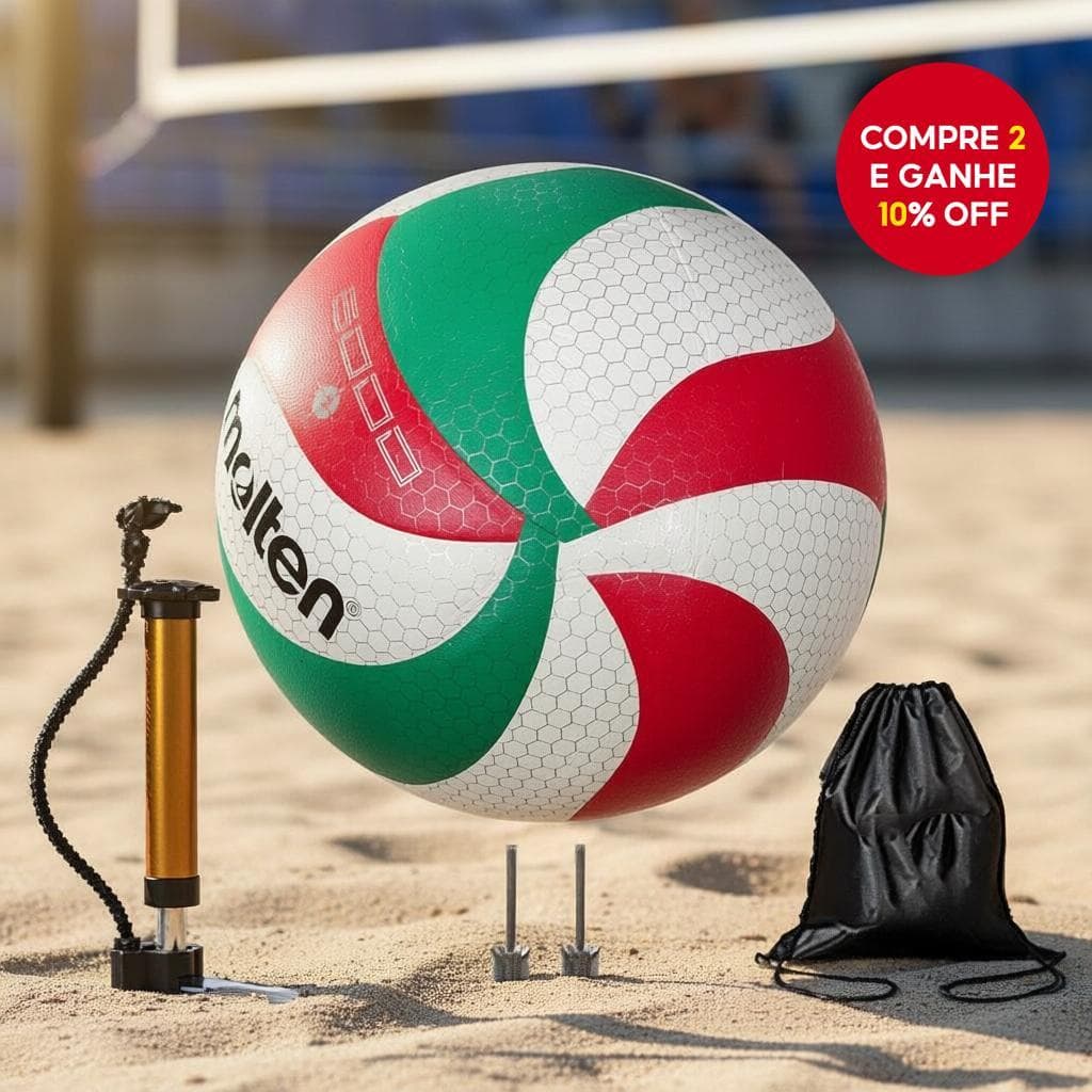  PU Vôlei Modelo 6000, Tamanho 5, Durável, Ideal para Treinamento e Competição, Bomba, Agulha e Bolsa de Rede Grátis