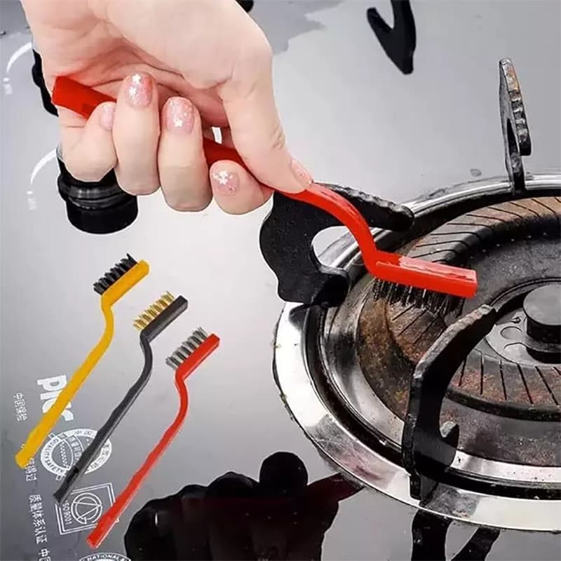 Kit 1/3/6/9/12 Escovas de Aço – Para Forno, Grelha e Fogão, Uso Multiuso