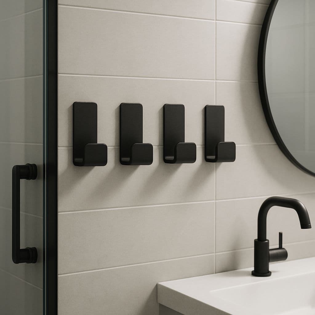 Gancho De Parede Com Adesivo Fita Multiuso Quadrada Porta Toalha Porta Toalha Parede Versátil Baneiro Fixação Sem Furo