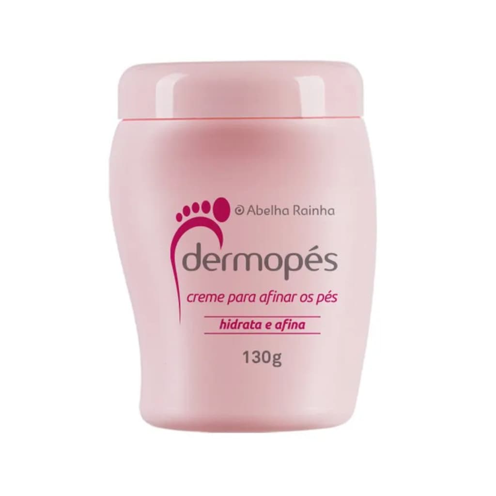 Creme Para Afinar Os Pés Hidrata e Afina Dermopés Abelha Rainha 130g