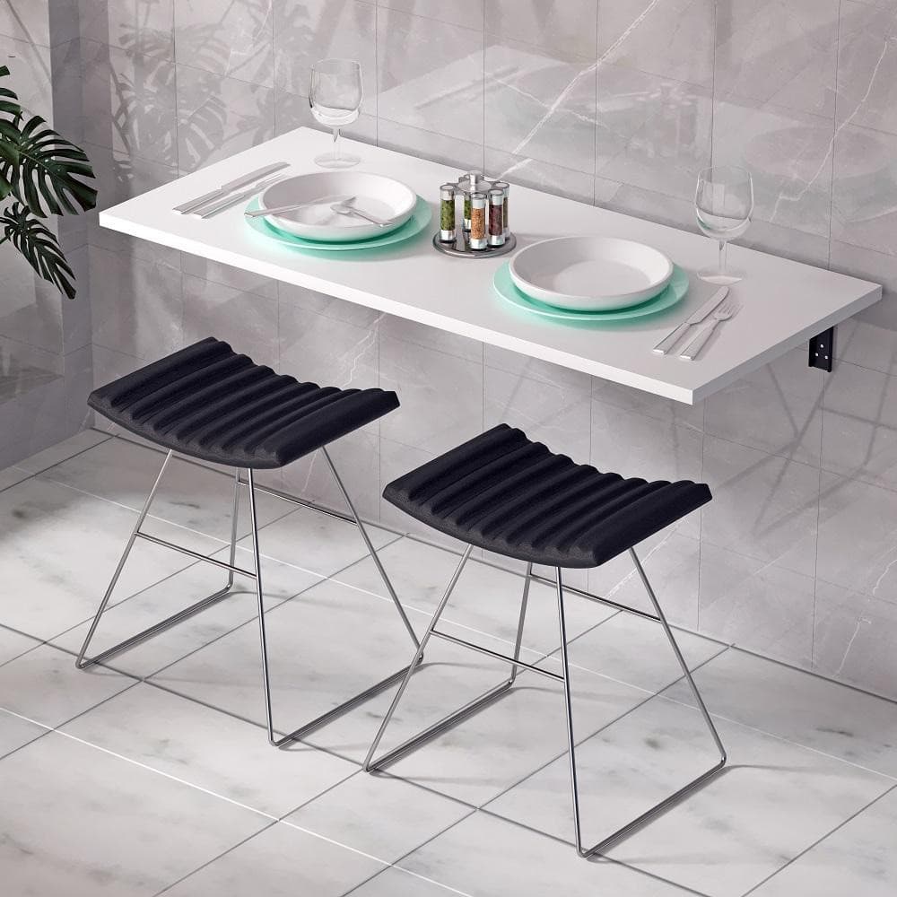 Mesa Bancada Suspensa MDF Office Estudo Trabalho Multiuso 65x30