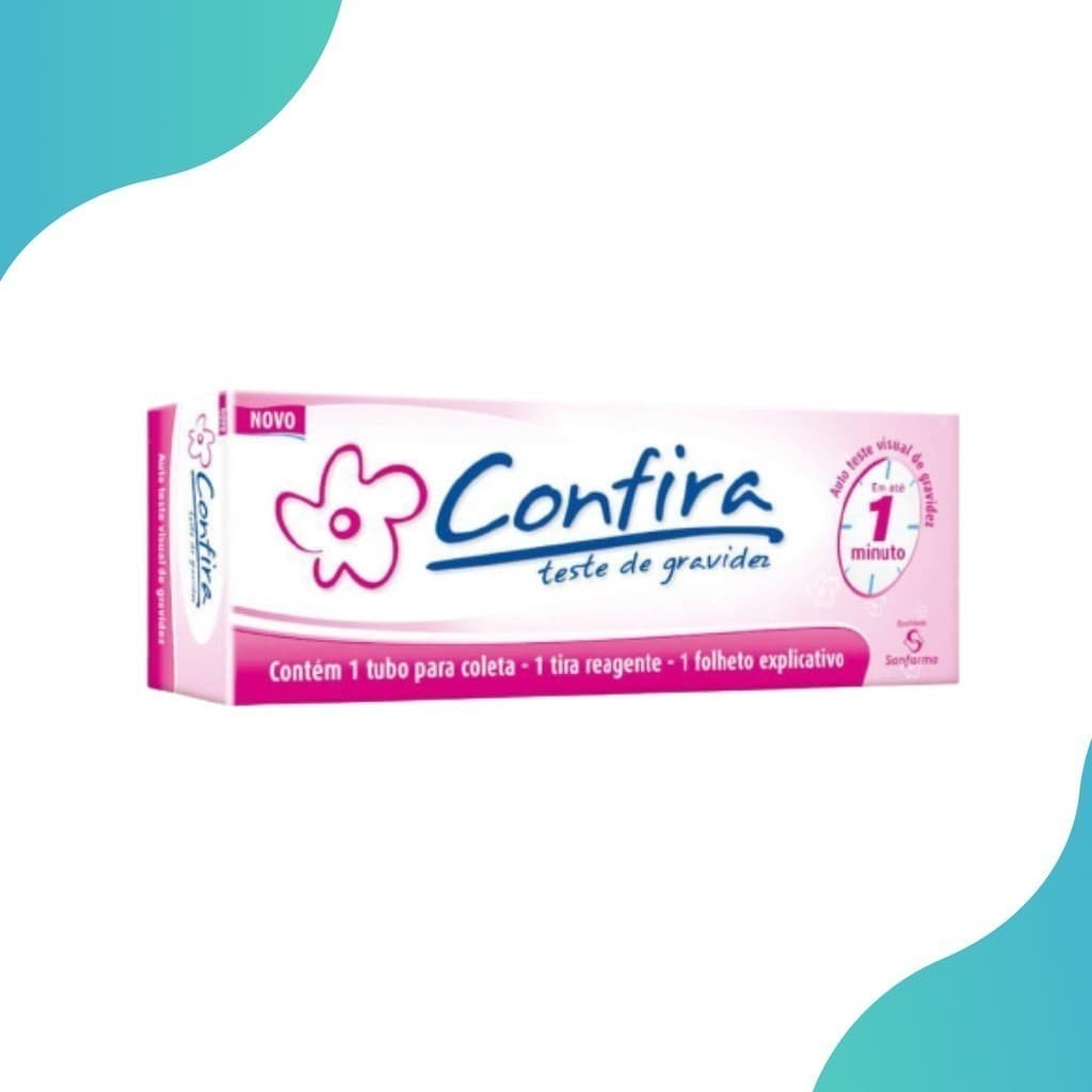 Teste De Gravidez Confira em tira (Resultado em 1 minuto) Sanfarma