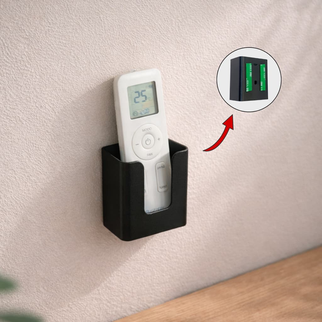 Suporte de Parede para Controle Remoto TV e Ar Organizador Individual Uso Prático e Compacto