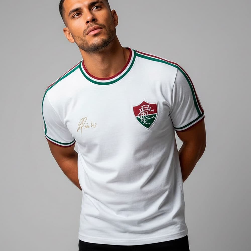 Camisa Fluminense Retrô Edinho 1980 Masculina Oficial