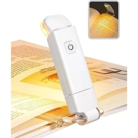 Produto Quente-Luz De Leitura LED Com Brilho Ajustável USB Clipe De Proteção Para Os Olhos Marcador Portátil