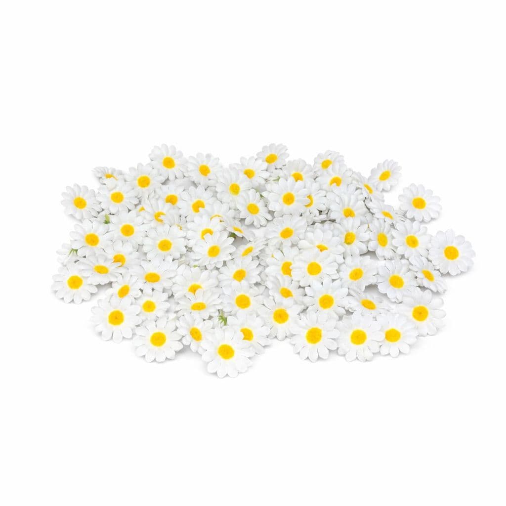 Flor Mini Margarida Artificial Pacote Flores C/ 100 Unidades
