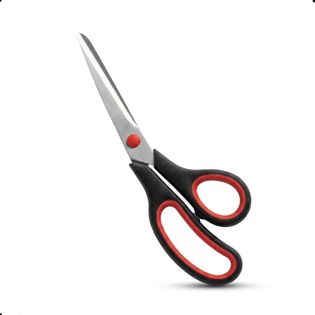 Tesoura Inox 21cm Aço Inoxidável Corte Preciso Cabo Ergonômico Multiuso Escritório Escola Artesanato