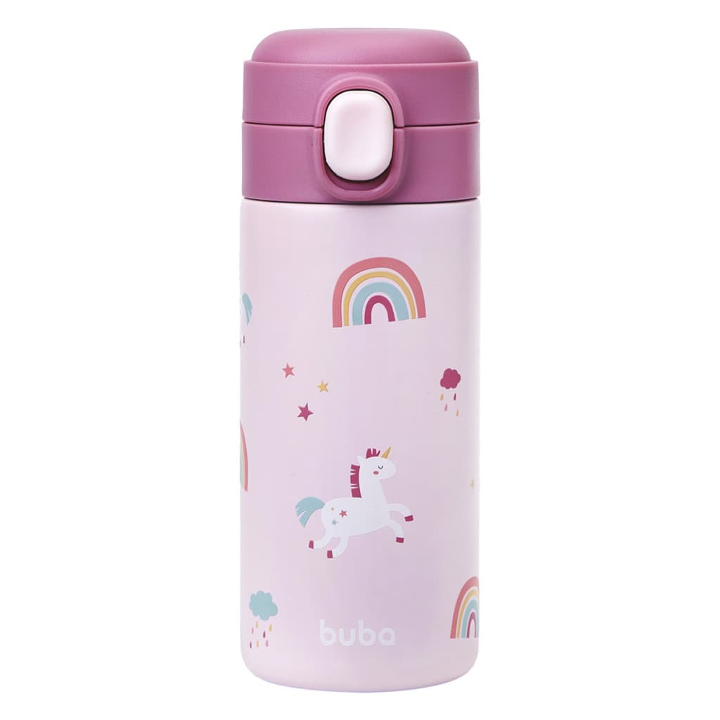 Garrafa Térmica Parede Dupla Buba Magic Unicórnio 400ml