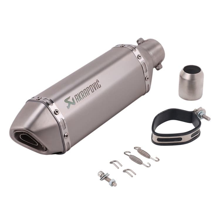 Silenciador de Escape Universal Hexagonal para Motocicleta, 51MM, Com DB Killer, Ponta de Aço Inoxidável, Tr ESGF