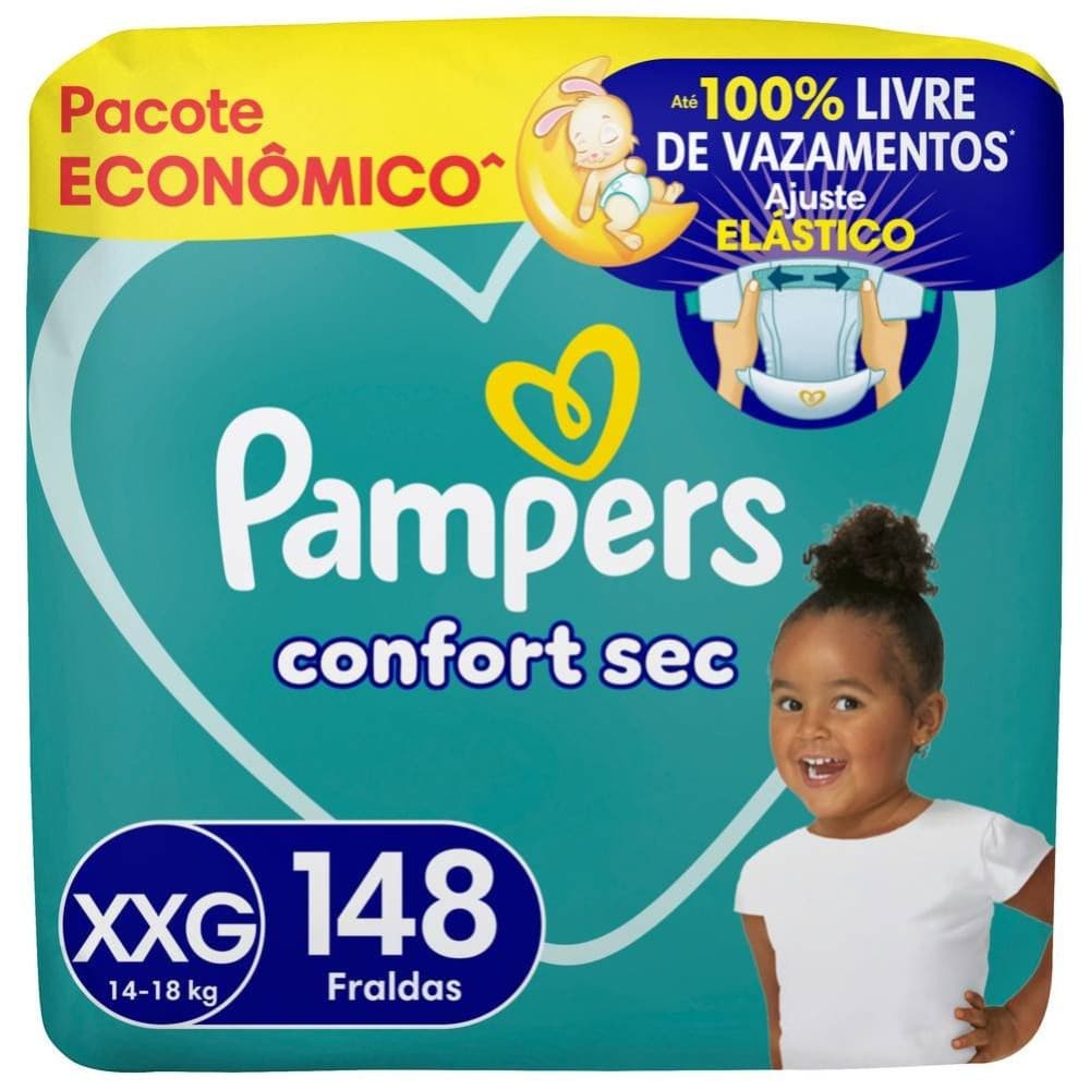 Fralda Pampers Confsec Ultra Xxg 148 Unidades