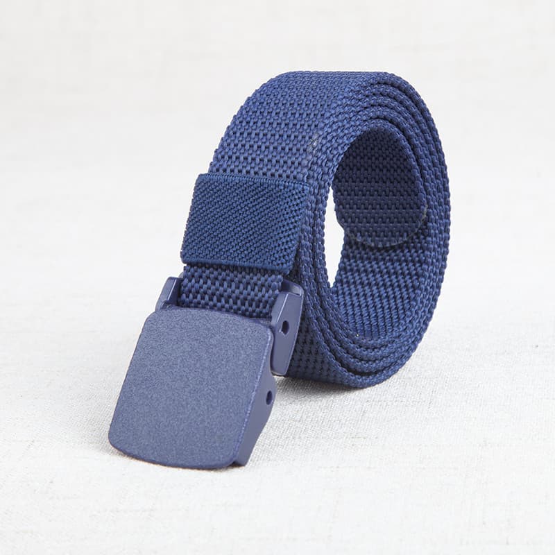 Crianças calças cinto de Metal-livre inspeção de segurança Jeans cinto Casual ao ar livre cinto fino 2.5cm de largura 90