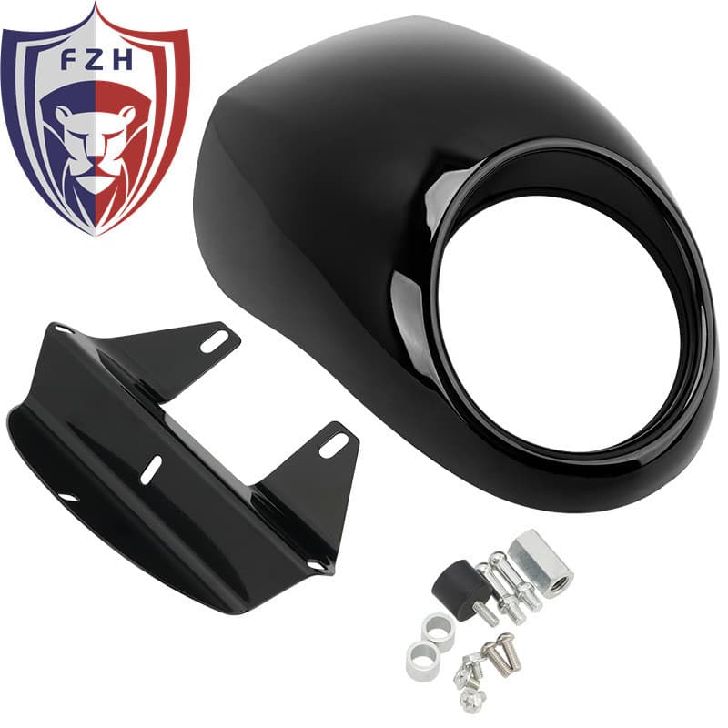 Capa para farol de motocicleta, capa de cabeça de porco de carenagem para Harley 883 XL1200