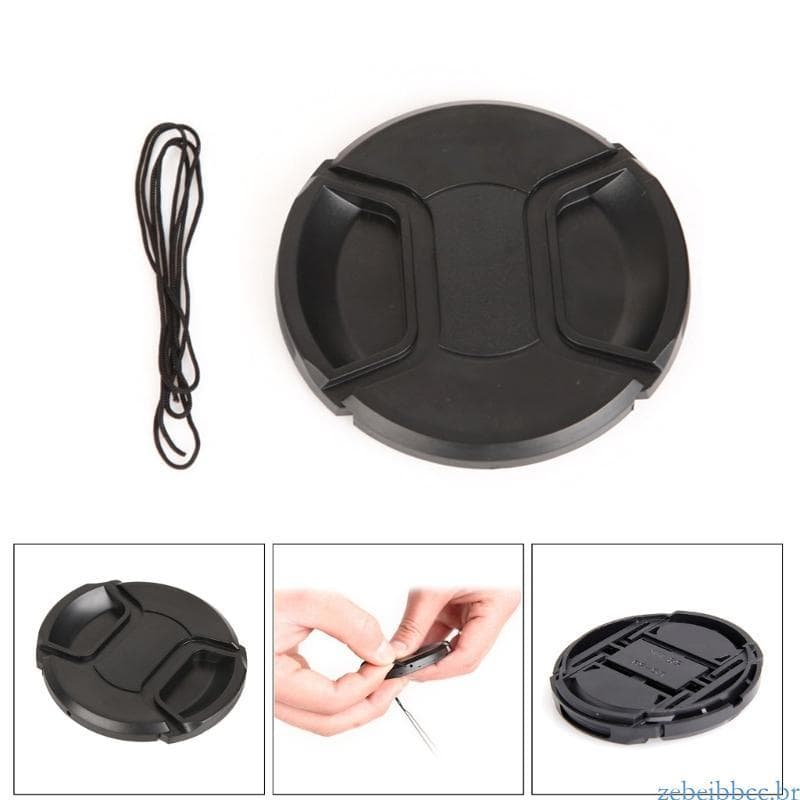 zebeibbcbr 58mm Tampa Da Lente Frontal Para Olympus Panasoni Fuj