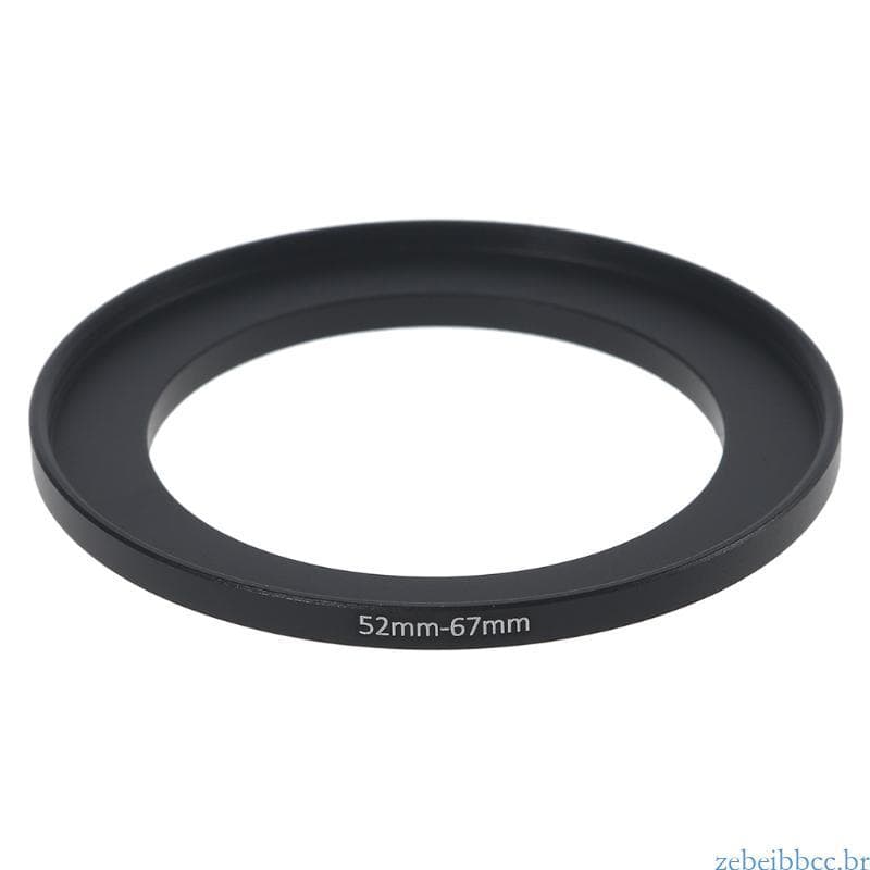 zebeibbcbr Metal 52mm-67mm Adaptador Anel Lente Filtro Intensificador 52-67 mm 52 A 67 Passos