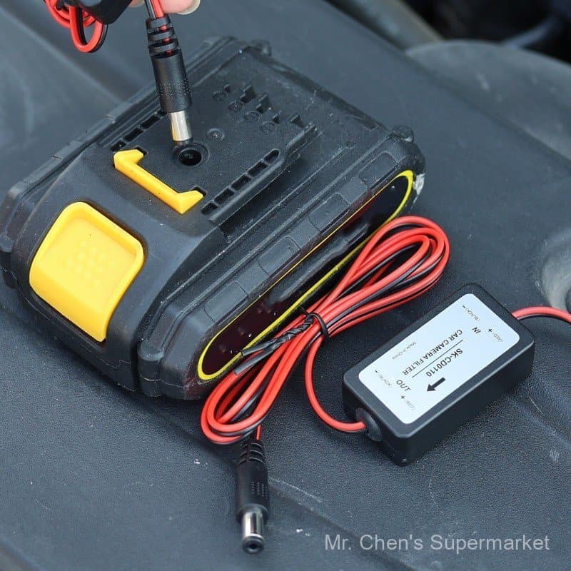 4-1 peça 100cm retificador de câmera automotiva de conexão direta - conector de relé de alimentação DC - regulador - C