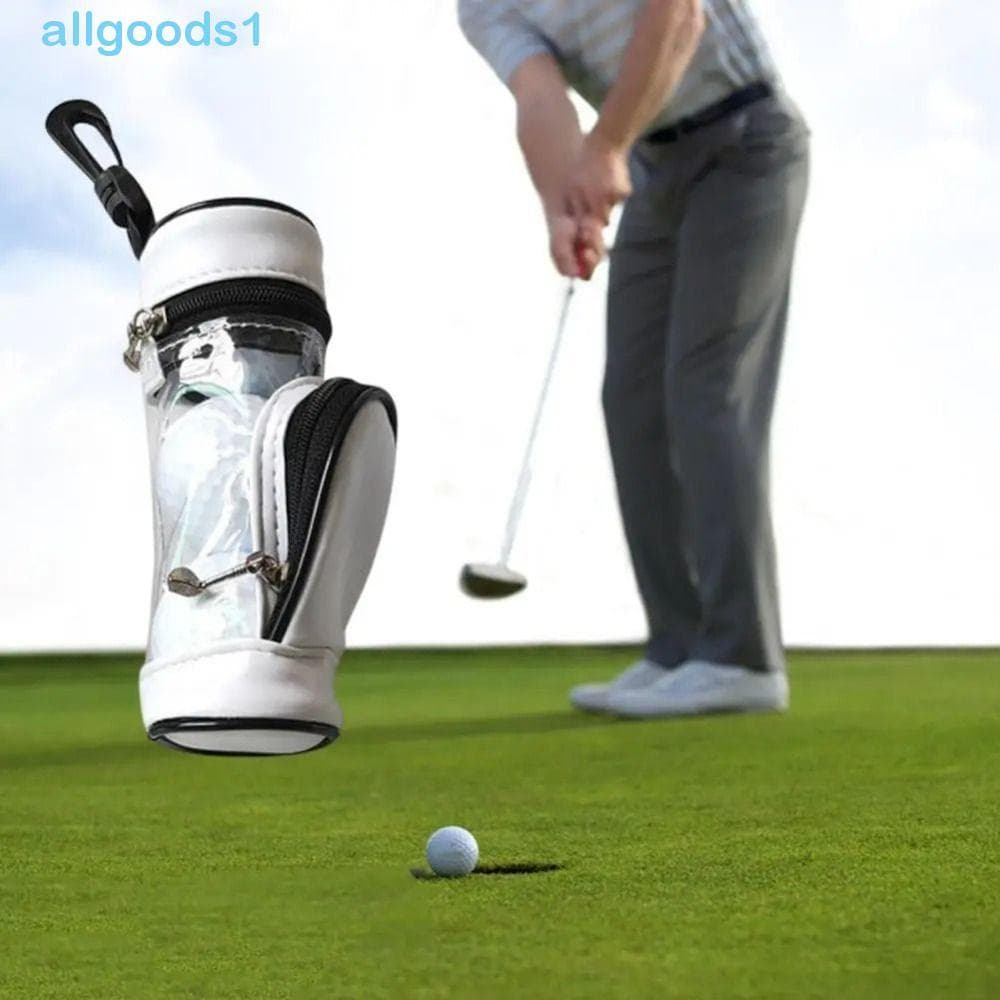 Saco De Armazenamento De Bola De Golfe ALLGOODS , Pacote De Cintura Portátil À Prova D'água Para , Bolsa De Material PU
