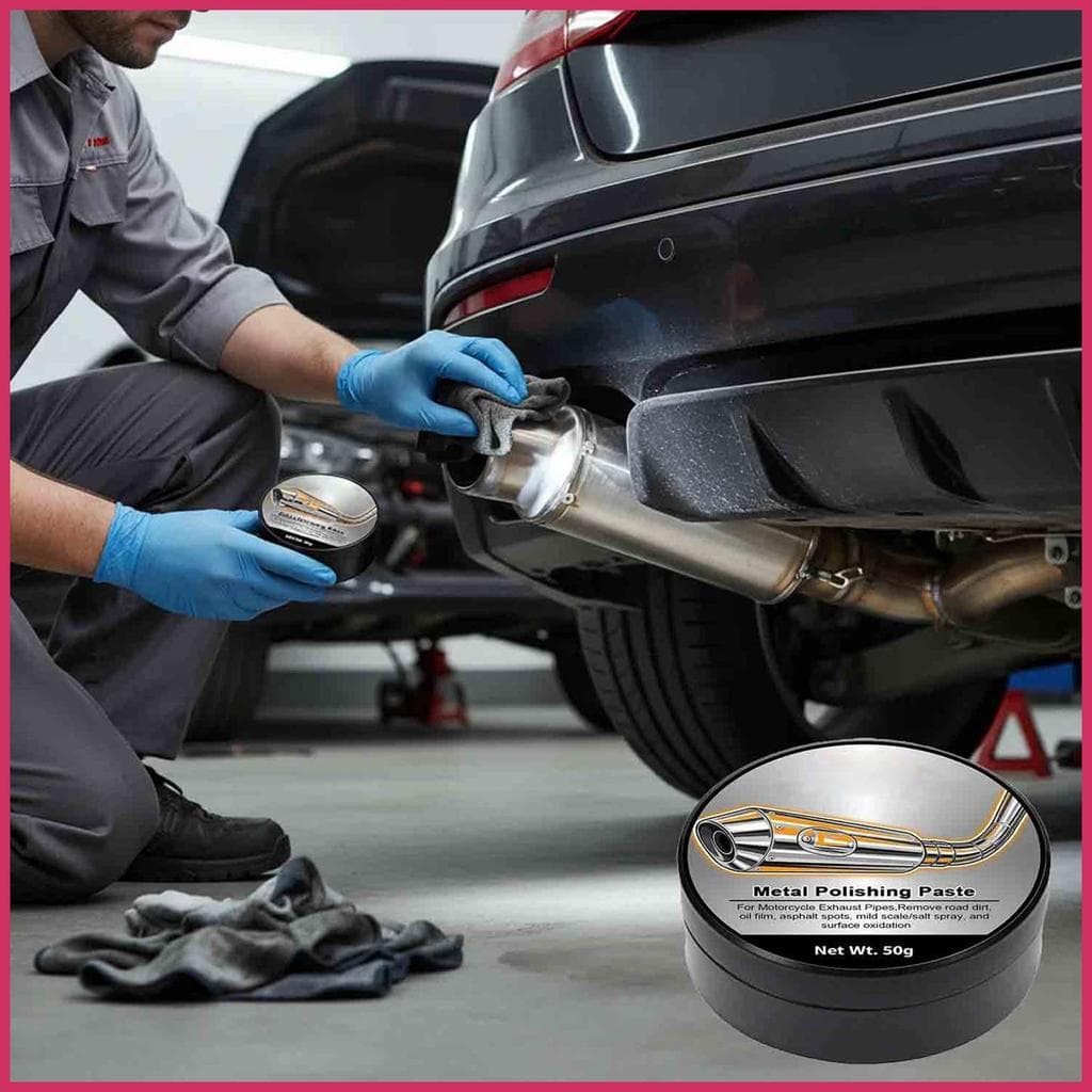 Limpador De Escapamento , Desengordurante , Removedor De Ferrugem , Creme De Metal Cromado Para Automóveis Automotivos d