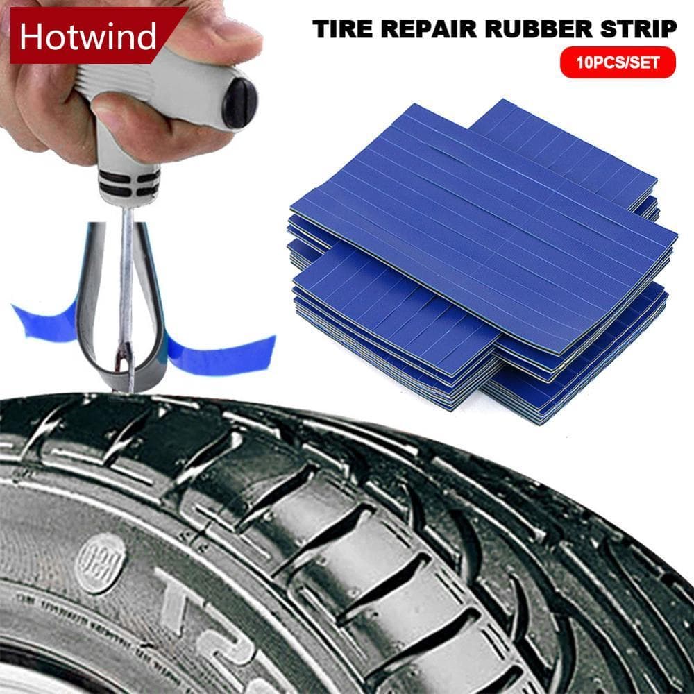 HOTWIND 10 Pçs/Set Tira De Borracha Do Reparo Pneu Carro Vácuo Roda Punctura Reparação Ferramentas Agitação Selos Acessó