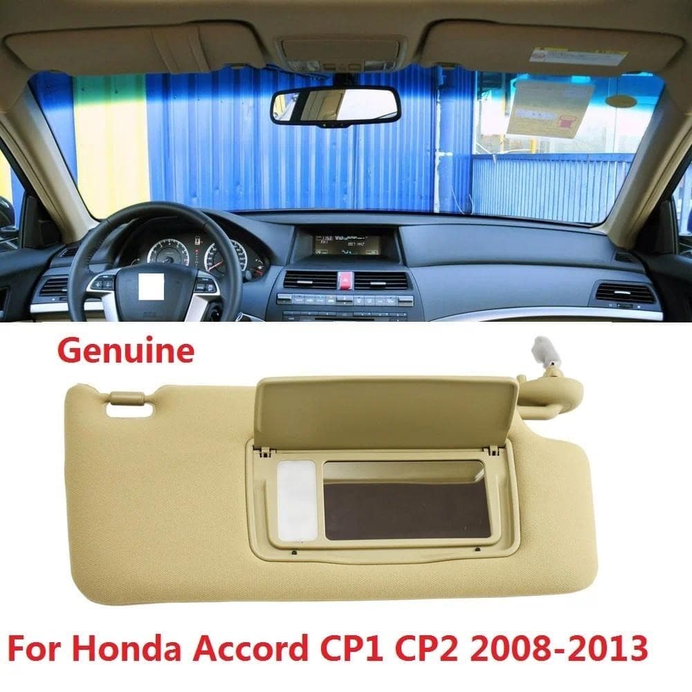 CAPQX Genuíno Para Honda Accord CP1 CP2 2008-13 Viseira Solar Interna Do Carro Antideslumbrante Protetor Dianteiro Sombr