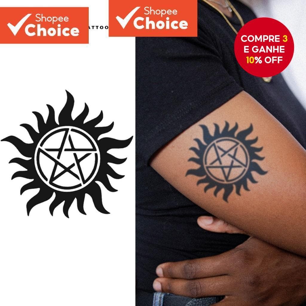 Sun Totem Adesivos Temporários De Tatuagem Mágica À Prova d'Água Dura 15 Dias