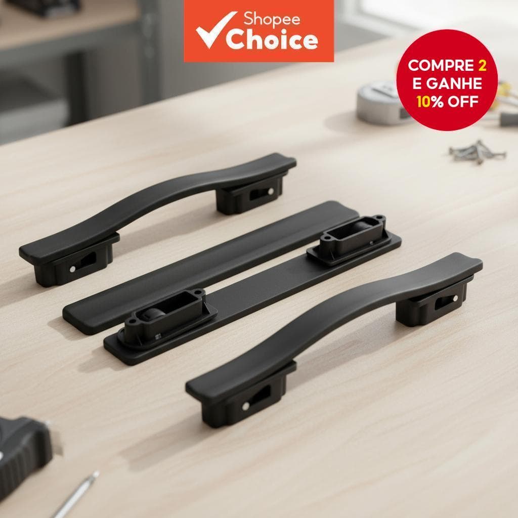  Alça de Mala de Plástico Universal – Substituição Confiável para Bolsas de Viagem e Bagagens