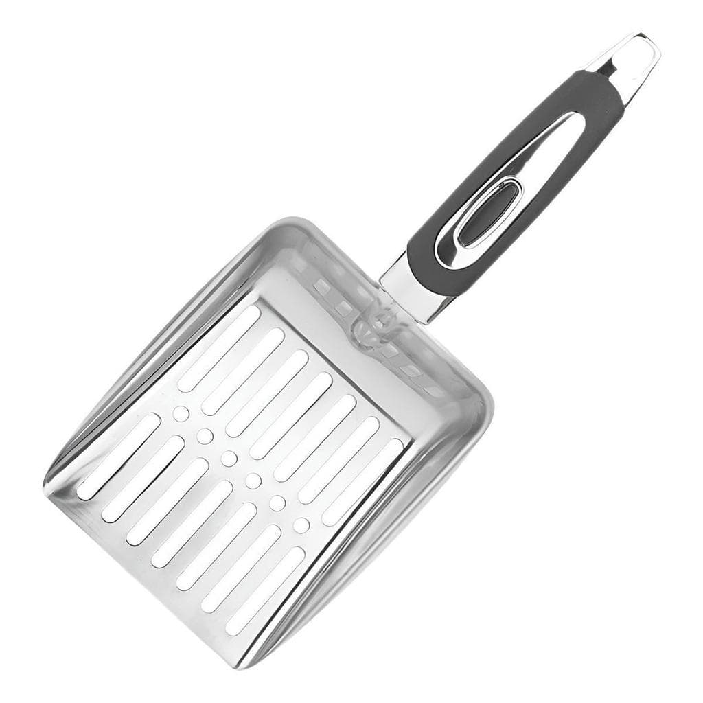 Pá Carregar Resíduos De Gatos Filhotes Cinza