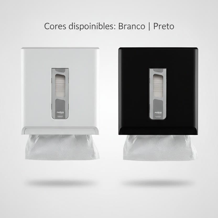 Dispenser Papel Toalha Interfolha Nobre Street - Branco ou Preto