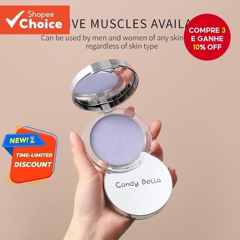 Pó De Ajuste De Controle De Óleo , Leve E Respirável , Maquiagem Nude Natural , Acabamento Suave De Longa Duração , Roxo