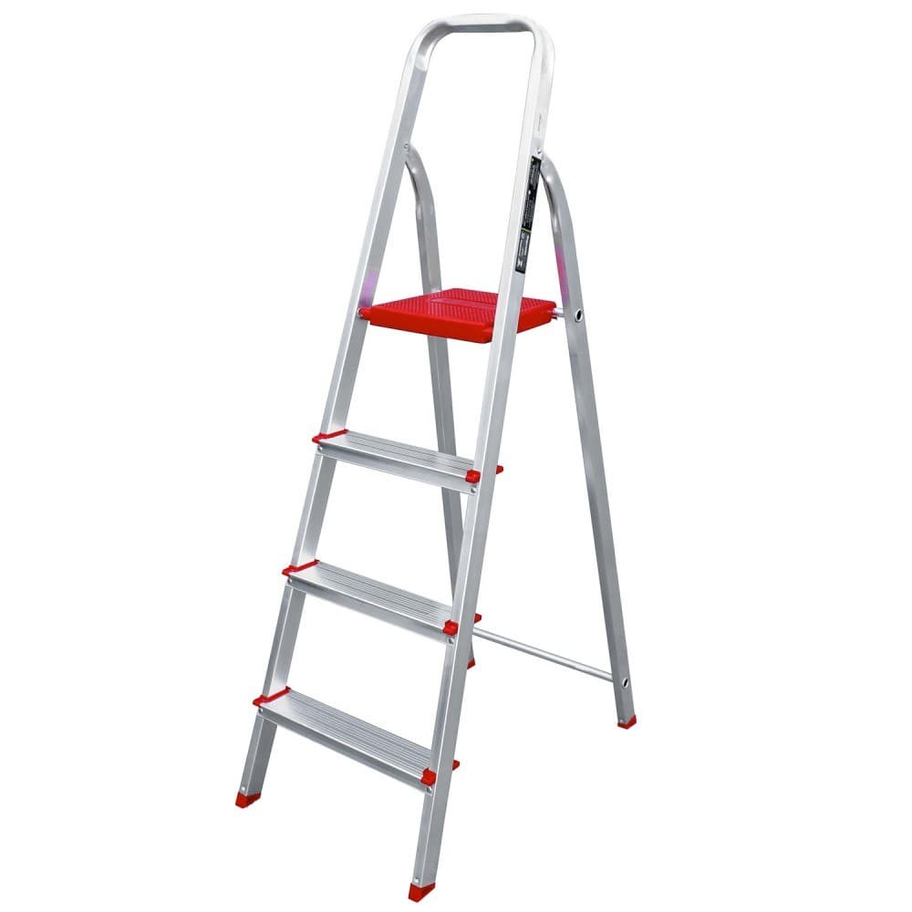 Escada de alumínio 4 degraus residencial - ESC0063 - Botafogo