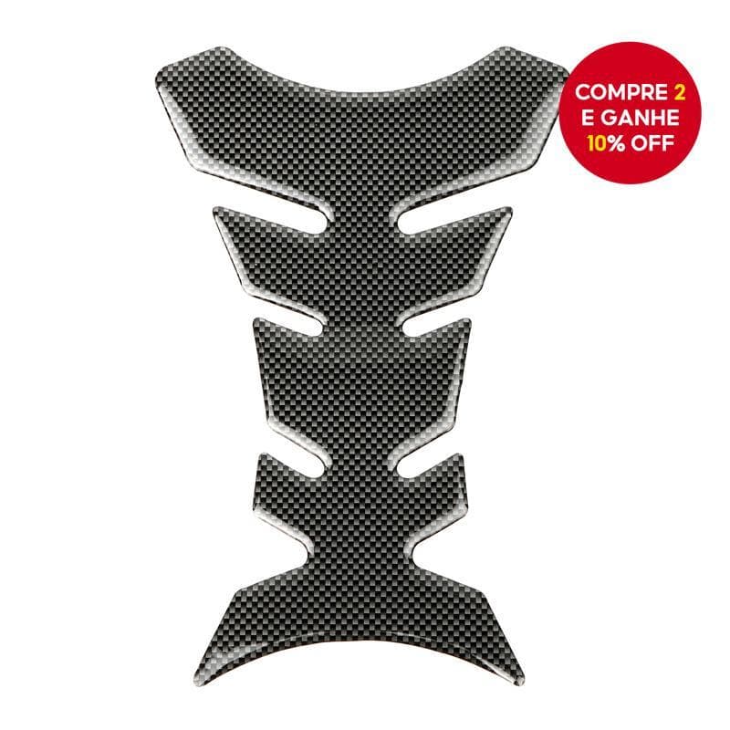  Protetor adesivo de fibra de carbono universal para tanque de gasolina de motocicleta, estilo espinha de peixe,