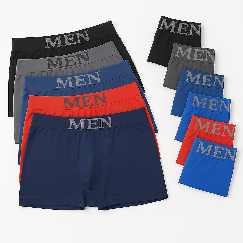 Kit Cuecas Boxers Masculina de Microfibra