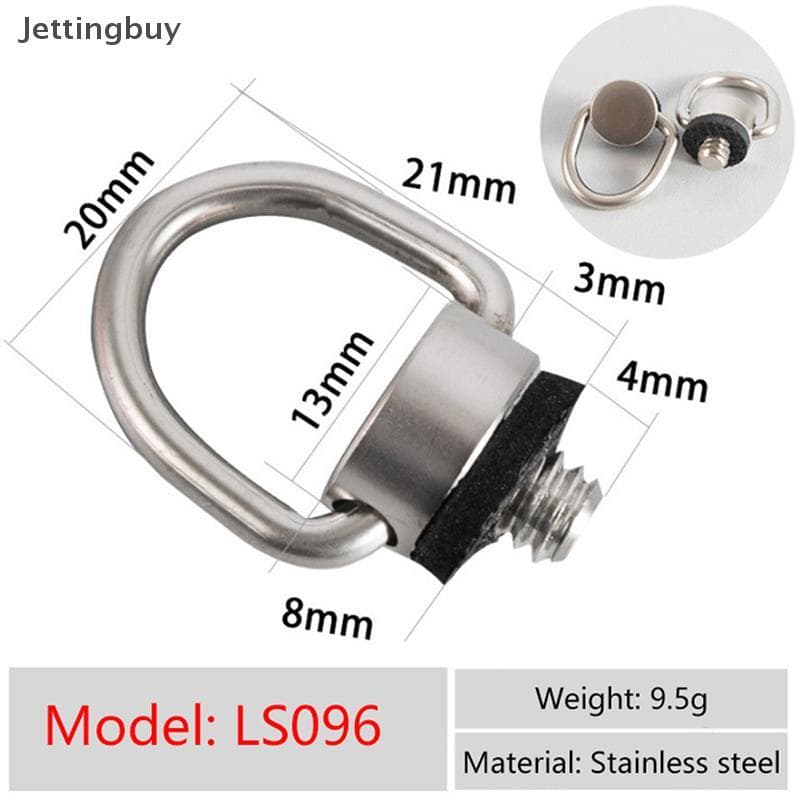 [Jetingbuy] Correia Parafuso d Anel Câmera Montagem 1/4 Polegada qui Placa De Liberação Adaptador De Novo