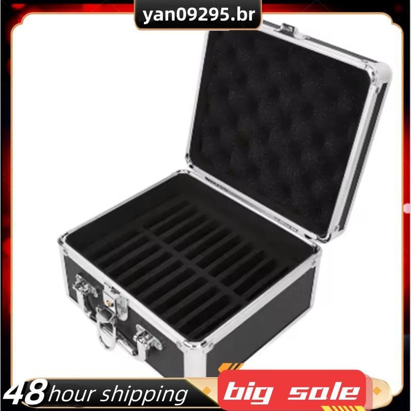 Caixa De Armazenamento De Disco Rígido De 2.5 Polegadas Alça Conveniente 20 Baias Gabinete