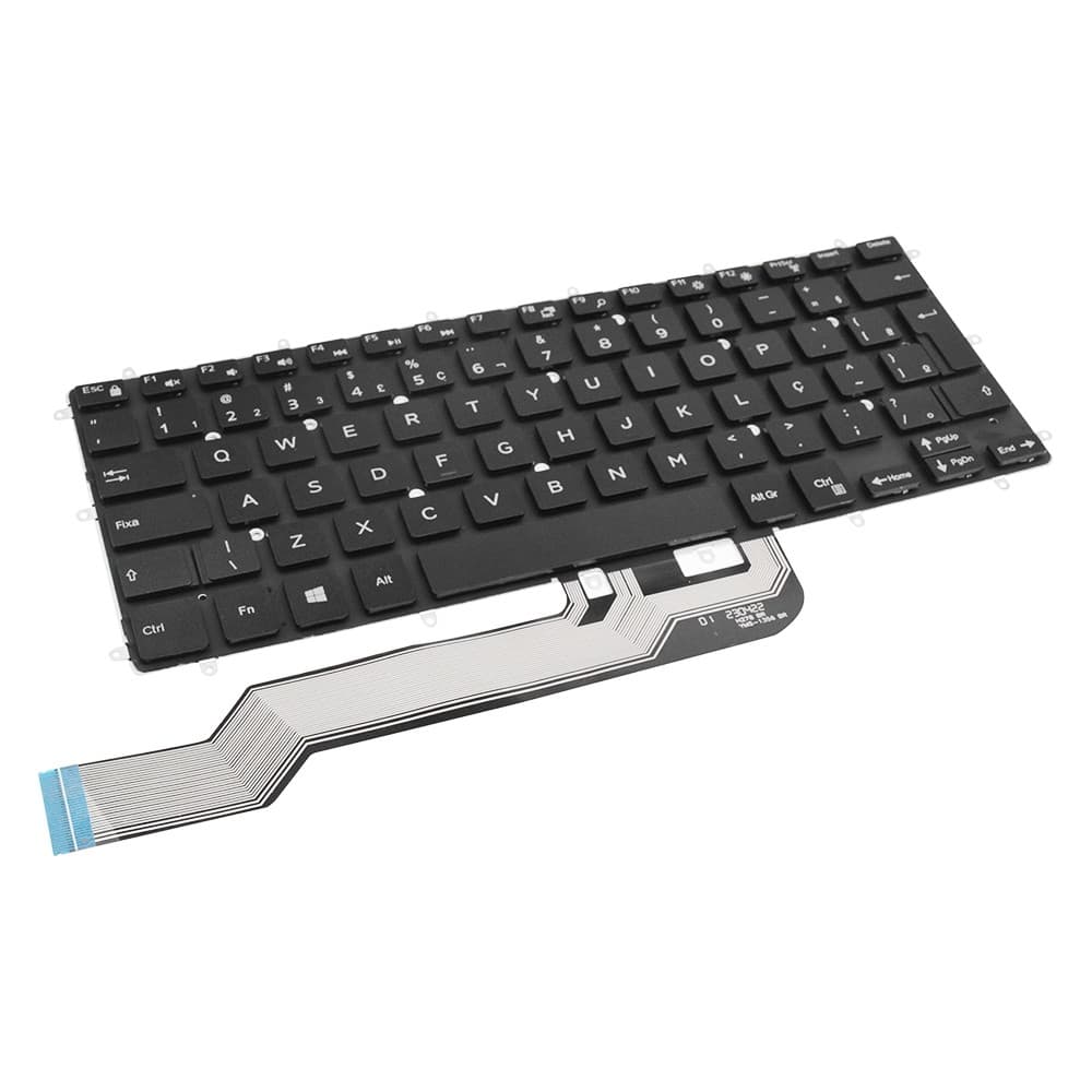 Teclado para Notebook Dell Latitude 3490 Sem Iluminação