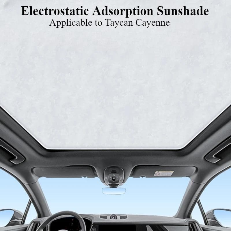 Para Porsche Cayenne Teto Solar Pára-Sol Macan Filme De Isolamento Taycan Protetor Adsorção Eletrostática Viseira Telhad