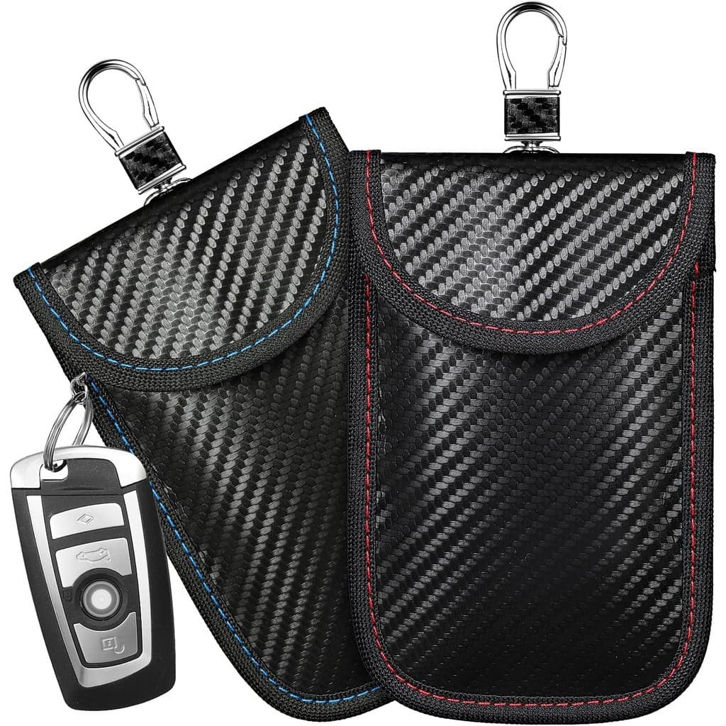 Protetor De Chave De Bolsa De 2 Unidades , Suporte De Bloqueio De Sinal Chaveiro RFID Entrada Sem Bloqueador De Caixa De